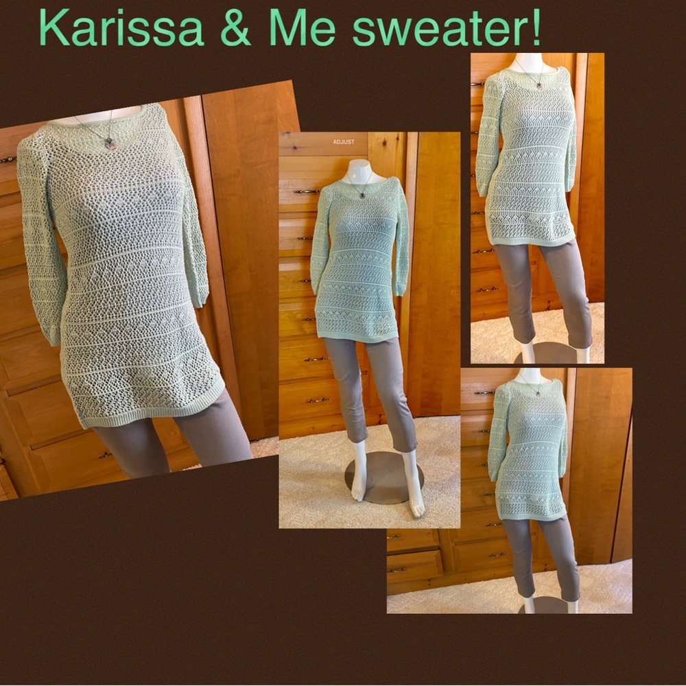 Karissa & Me mint spring/summer sweater!